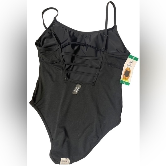 Hurley Womens Black One Piece Swimsuit Size: XXL Strappy Back NWT Swimwear - Picture 13 of 16